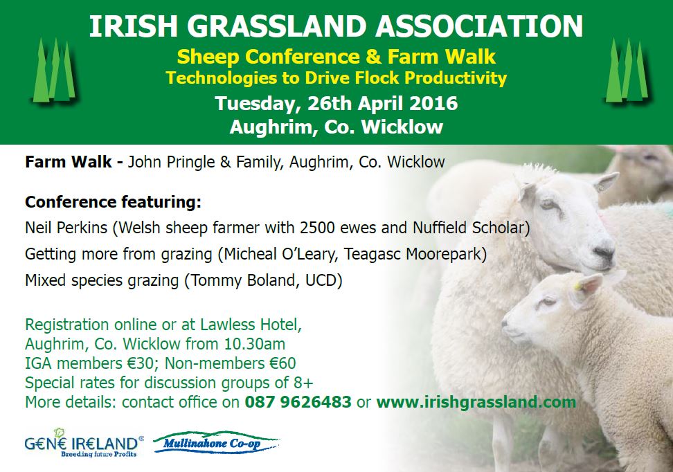 Read more about the article IGA Sheep Conference – Tue 26th April 2016