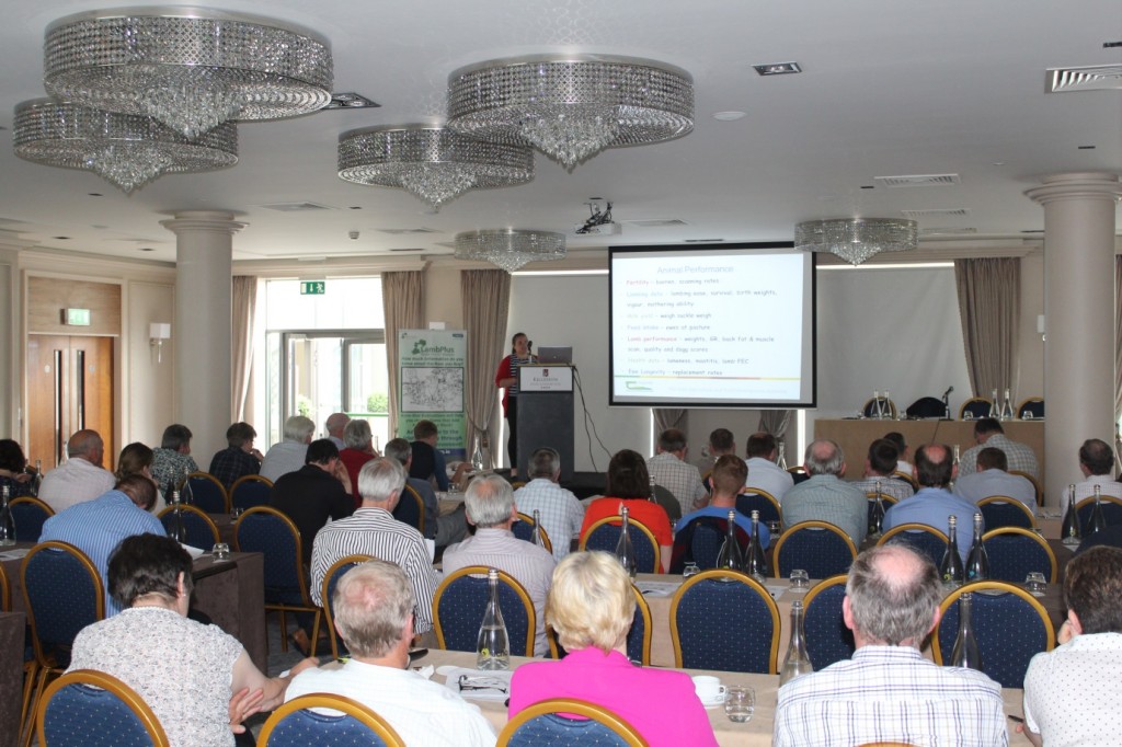 Noirin McHugh speaking at the Sheep Industry meeting yesterday (Thurs 7th).