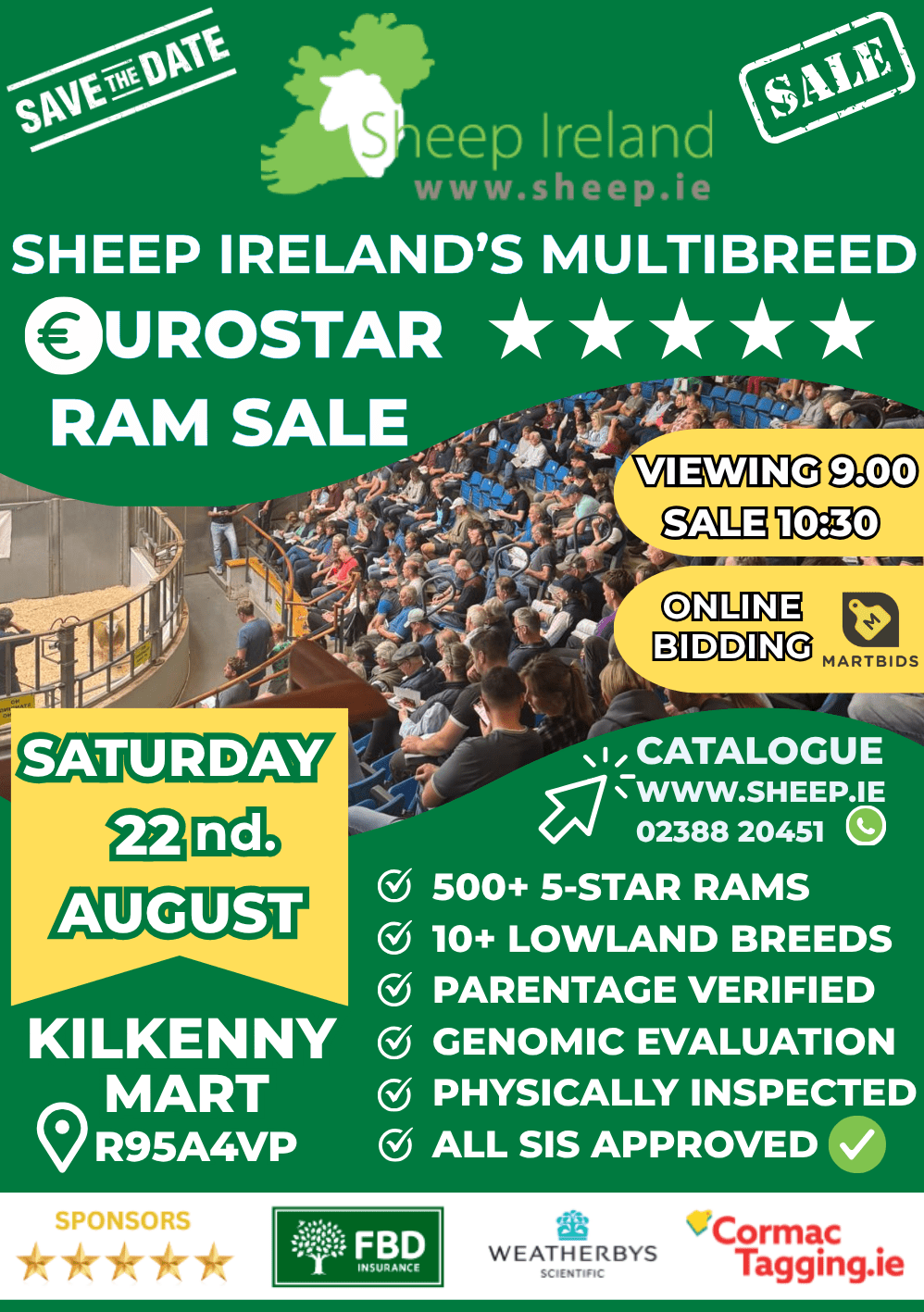 You are currently viewing Countdown for the Sheep Ireland 2026 Elite €uroStar Multi-Breed Ram sale!